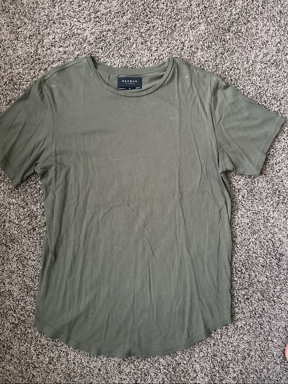 PacSun Olive Crewneck Short Sleeve Tee